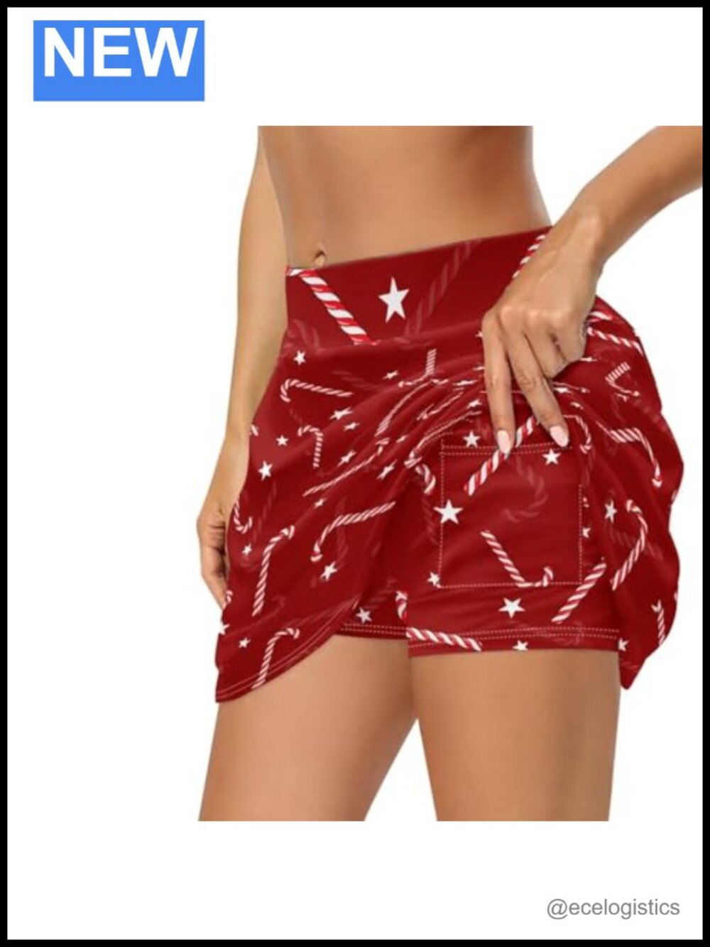 High Waist Athletic Skort with Built-in Shorts Side Pocket Tennis Golf